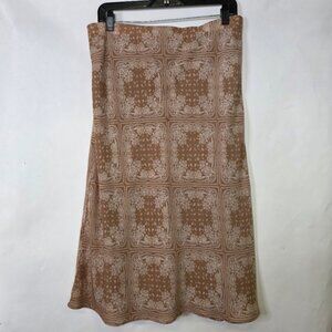 BP. Vintage-Inspired Paisley Midi Skirt with Side Slit – Boho Chic